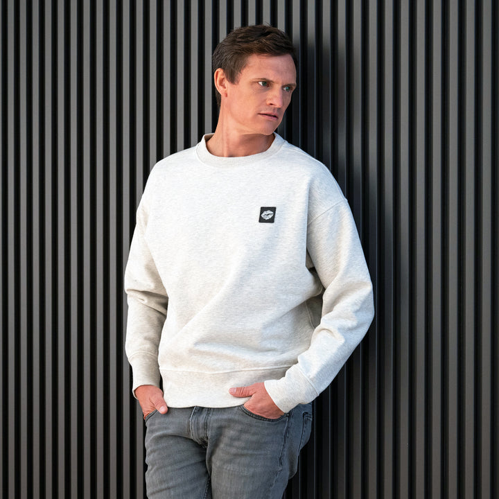 Sweatshirt: AZL Icon ❍ Badge | Grey Melange