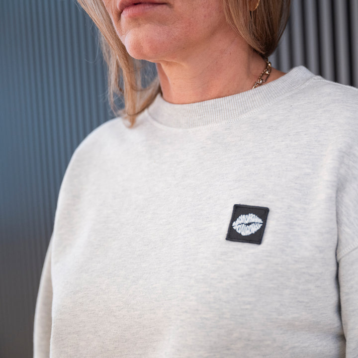 Sweatshirt: AZL Icon ❍ Badge | Grey Melange