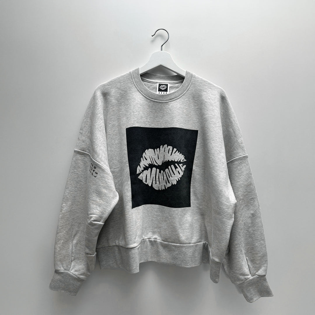 Sweatshirt: Big AZL Kiss – Oversized Crewneck ❍ Print