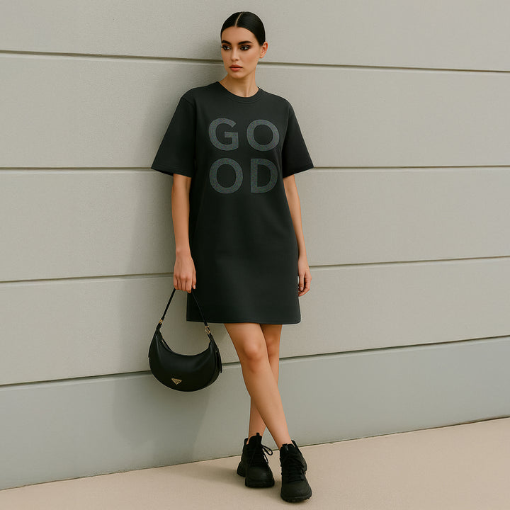 Mini Dress: GOOD · Female Oversized | Phantom