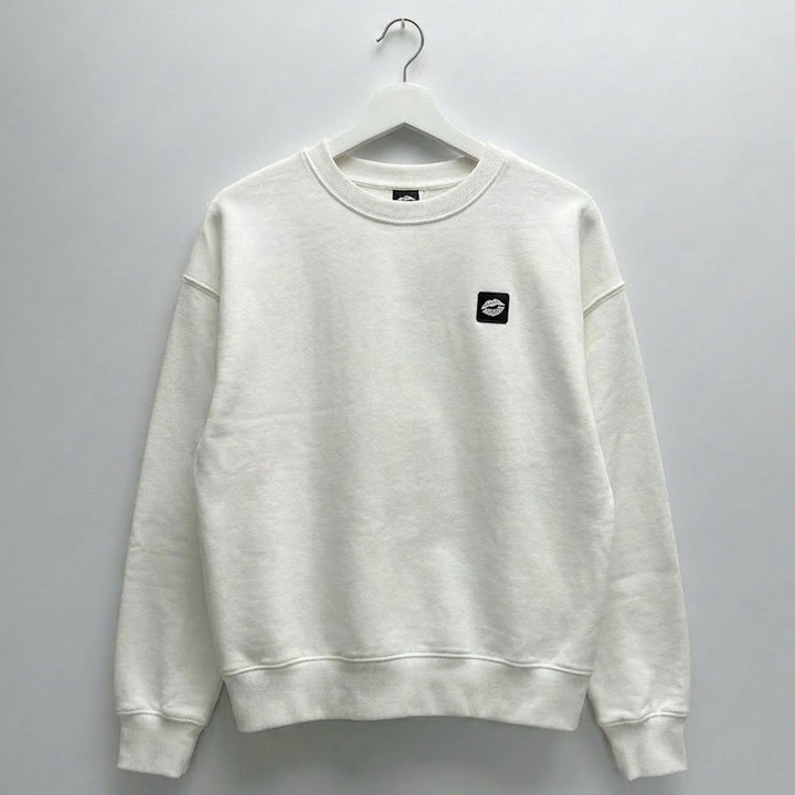 Sweatshirt: AZL Icon · Ivory White | Rose Print