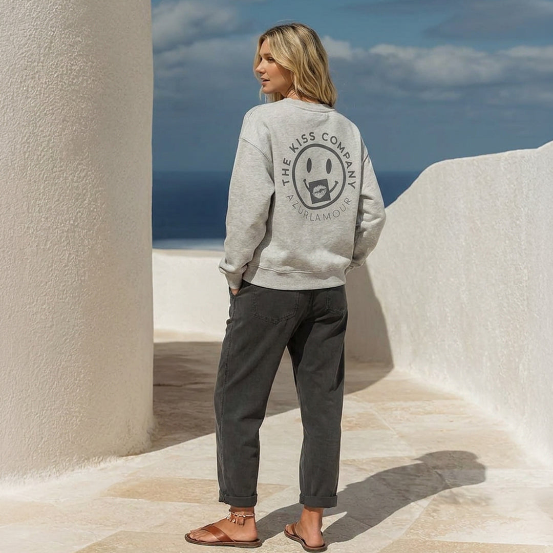 Sweatshirt: AZL Icon · Grey Melange | Grey Print