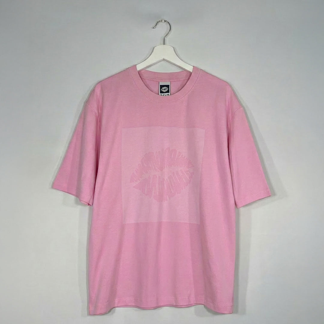 T-Shirt: BIG KISS · Oversized ❍ Print | Rose Washed