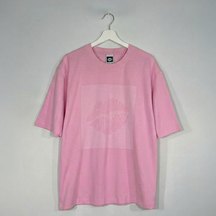 T-Shirt: BIG KISS · Oversized ❍ Print | Rose Washed