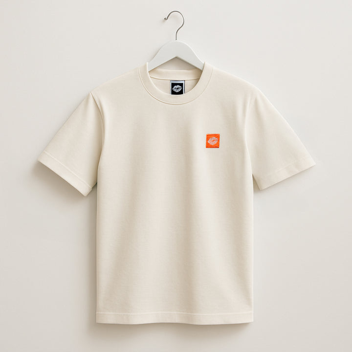 T-Shirt: AZL Icon · Neon Orange · Oversized ⚥ | Whitecap Gray