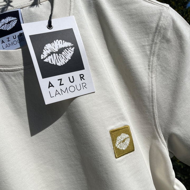 T-Shirt: AZL Icon · Pistachio · Regular ⚥ | Cream