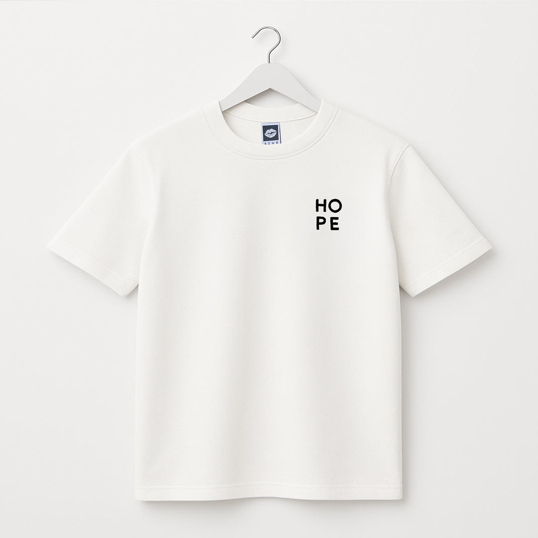 T-Shirt: HOPE – Dark Navy · Oversized ⚥ | Cream
