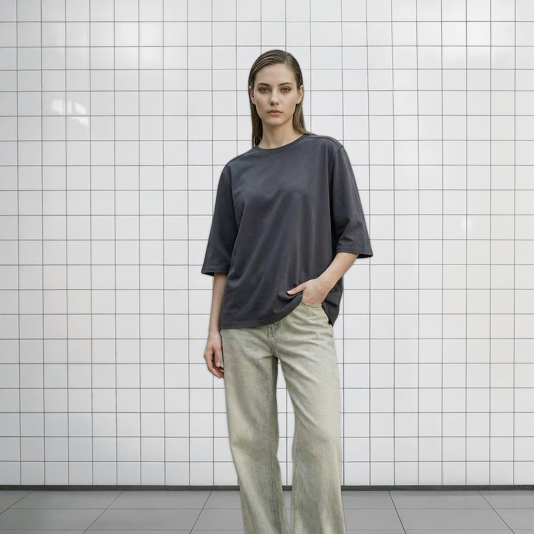 T-Shirt: Pure Unisex · Oversized | Vintage Black